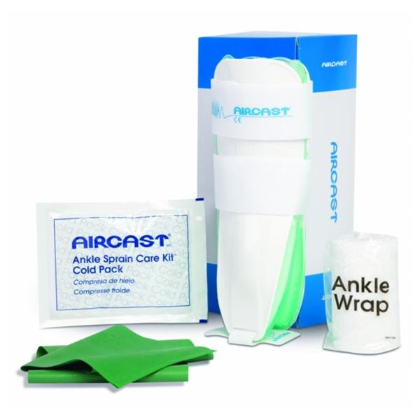 Care Kit Aircast Ankle Sprain Plastic White Size 10.5